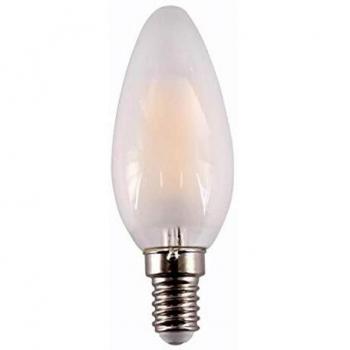 LED Vela E14 4W 450 lúmenes 2700K en tono mate