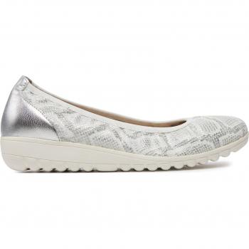 Silberne Caprice Ballerinas für Damen