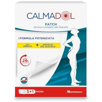 Calmadol cerotto arnica e artiglio del diavolo per dolori articolari e muscolari 6 pezzi