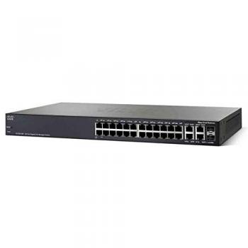 Cisco SG350‑28P Switch PoE Gestionado 28 puertos y 2 SFP+, Negro