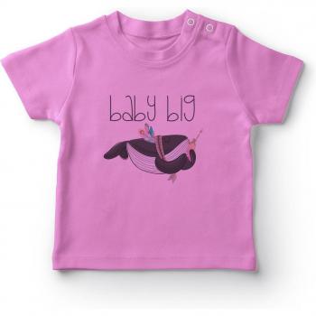 Angemiel Baby Girl Big Whale T-Shirt Pink
