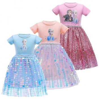 Dulce Destello Vestido Rosa Rojo 7T