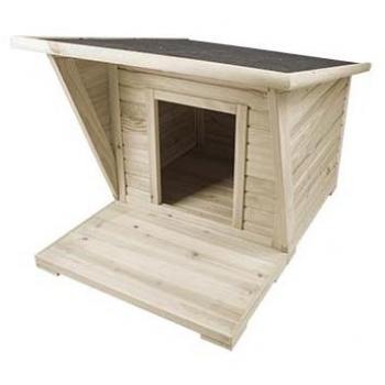 Woodland hondenhok bungalow vuren (110x85x75cm)
