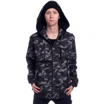 VIXXSIN & Carter M‑maat grijze camo jas