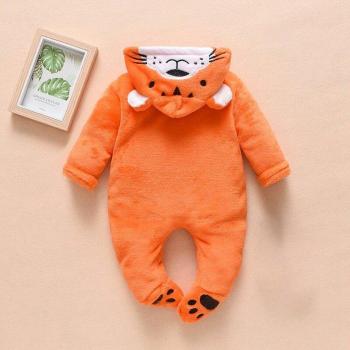 Autumn Baby Hoodie Bodysuit for 0-12 Months