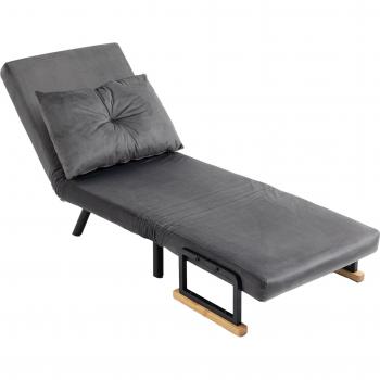 Fauteuil Relax avec Coussin Chevron HOMCOM