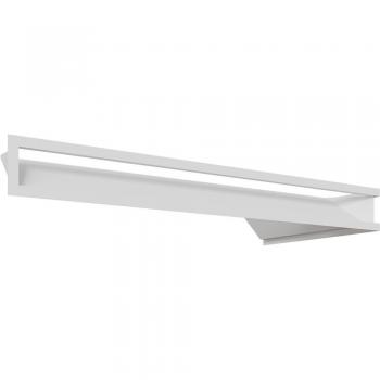 Couvercle de Vent KRATKI Coin Gauche 80x40x9 Blanc Slim
