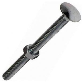 Durable Construction Coach Carriage Bolts and Nuts Combo Pack, Size M12 x 180mm (120 Pieces)