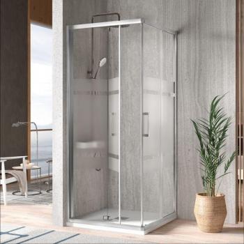 Duelo KASSANDRA 80x70 S300 con puerta flexible y ventana serigrafiada