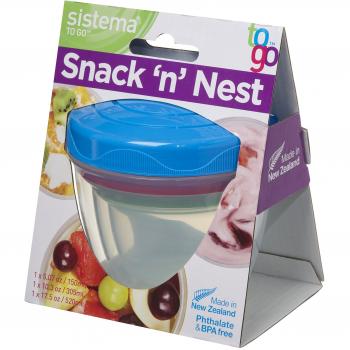 Sistema Snack 'n' Nest Assorted Snack Containers