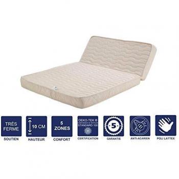 Matelas déhoussable très ferme BZ 160x200 cm