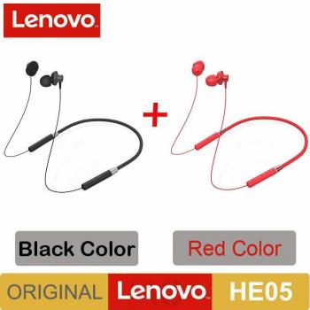 Auriculares Lenovo HE05 con Bluetooth 5.0, Impermeables y Banda Magnética para Correr