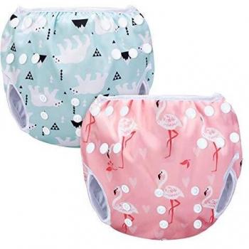 Luxja Pannolini da Nuoto Fenicottero Rosa