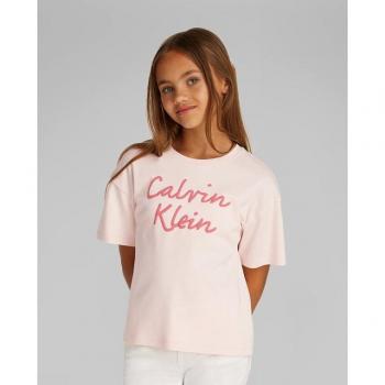 Tee Boxy Ragazza con Logo