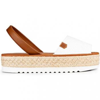 Sandalias de Mujer Popa Saona Snake Blanco