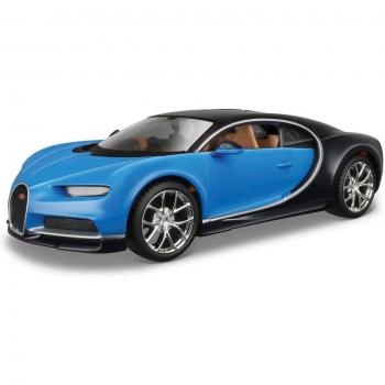 Bugatti Chiron Blu in Scala Maisto