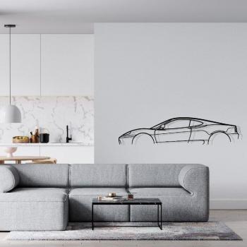 Ferrari 360 Modena Art Mural – Décoration en Métal Noir – 120 cm