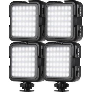 Andoer 6000K Adjustable LED Video Light Bundle – 42‑Piece Shooting Lights with Cold Shoe for Canon, Nikon, Sony