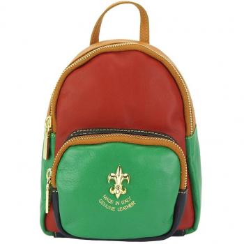 BOLSO MOCHILA ALESSIA CUERO GENUINO BERCERRO 9012