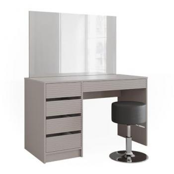 Coiffeuse Sherry 51674 – modèle cachemire, miroir et tabouret
