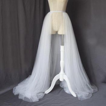 Jupe de Fête en Tulle avec Traîne