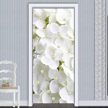 Set de Calcomanías 3D de Puerta con Diseño Floral