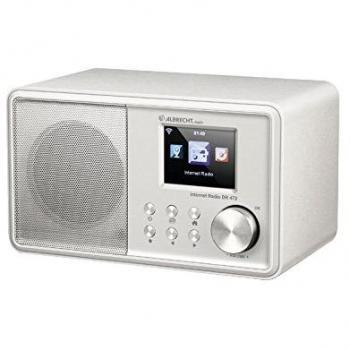 Albrecht DR 472 Digital‑Radio: UKW, WLAN, DLNA – weißer Farbdisplay‑Träger