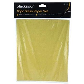 Blackspur Assorted Grit Sandpaper 10 Pack