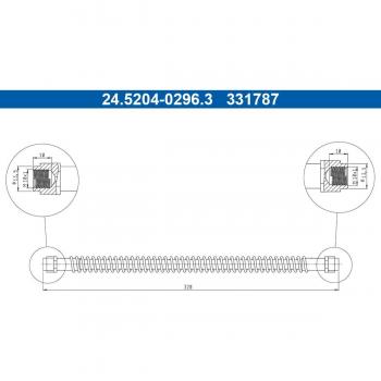 Advanced Torque Engine Brake Hose 24.5204-0296.3