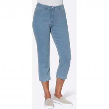 Jean 3/4 qualité coton – Collection L – Bleu Blanchi 24