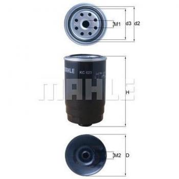 MAHLE ORIGINAL Kraftstofffilter HYUNDAI,KIA,SSANGYONG KC 623