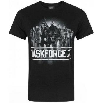 Official Suicide Squad Men’s XXL Black T-Shirt – Task Force X Edition
