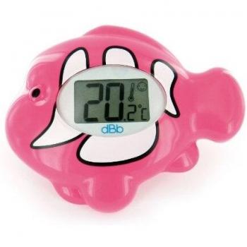 DBb-Remond 341308 Smart‑Thermometer mit Fischform, rosa LED‑Anzeige
