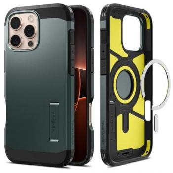 Spigen Tough Armor MAG iPhone 16 Pro – Cover Verde