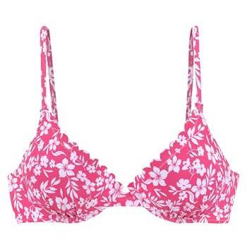 VIVANCE Top Bikini Rosa Suave / Blanco Pálido