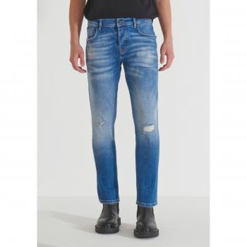 Blue Argon Slim Fit Jeans Ankle Length Denim Autentico