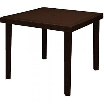 Grand Soleil Table de Terrasse Polypropylène Moka