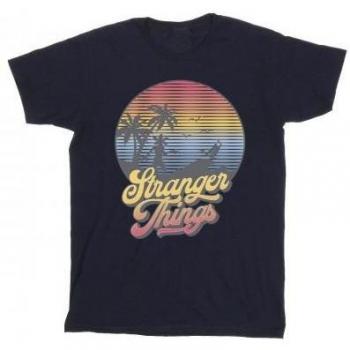Netflix Herren Stranger Things LA T-Shirt mit Farbverlauf in Grau