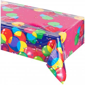 Amscan Tischdecke Balloon Party, 120 x 180 cm, laminiert