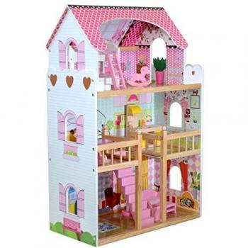 Boppi Sogno Mansion per Bambole – 17 Mobili in Legno e Accessori