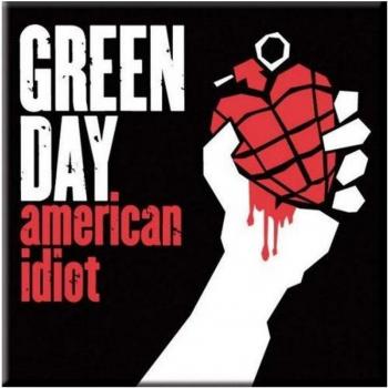 Magneto da Frigorifero Green Day American Idiot One Size Rosso/Nero