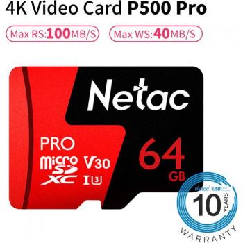 Tarjeta MicroSD Netac 256GB Clase 10 UHS-I U3 V30