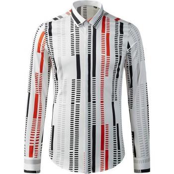 Minglu Hombre 3XL Camisa de Algodón Manga Larga