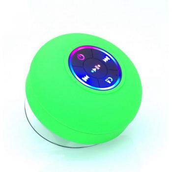 Altavoz Bluetooth Q9 para ducha y coche, impermeable y con luces LED