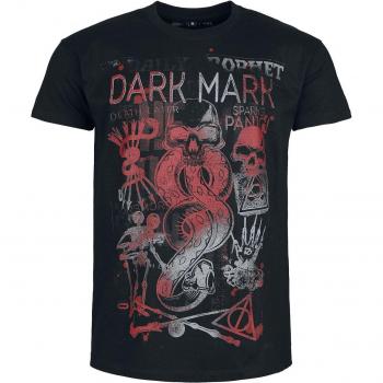 Homme Harry Potter T‑shirt Noir – Marque Des Ténèbres – S à XXL – Manches Courtes