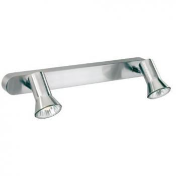 Magnum 2 Light Spotlights Bar Light Brushed Steel GU10