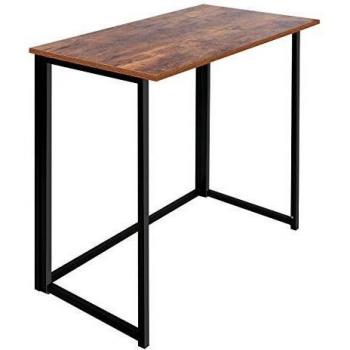 Mobile Workstation Desk, Rustic Brown, 80×45×72 cm