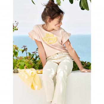 Relief Print Short Sleeve Rosa Suave – VERTBAUDET