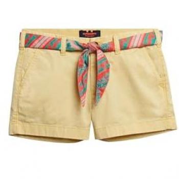 Chino corto donna Superdry Classic French Vanilla Yellow 2XS
