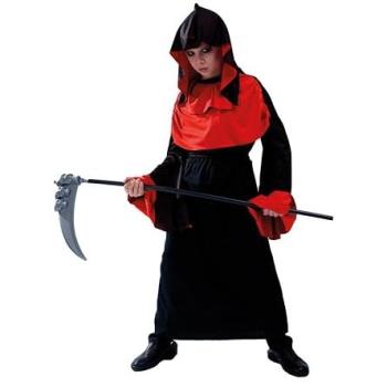 Costume de petit démon noir et rouge